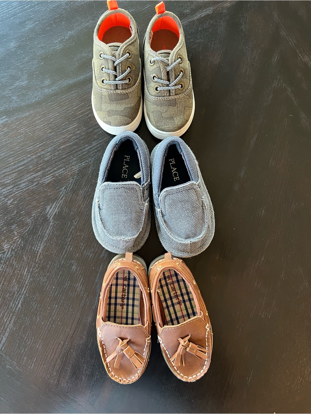 3 pairs of like new size 6 boy shoes